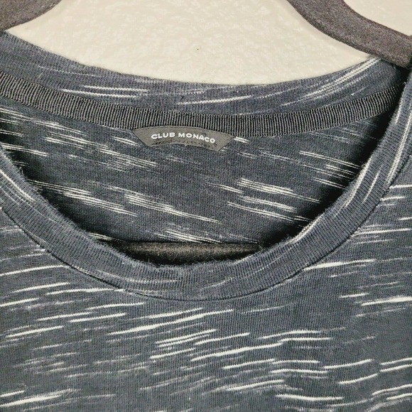 Club‎ Monaco Women's Black & White Spacedye T-Shirt Dress. Size M - Picture 5 of 6